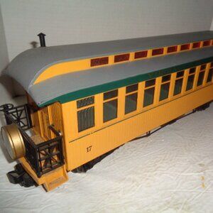 Vintage Virginia & Truckee Railroad Passenger Car, 19" Long, Lighted